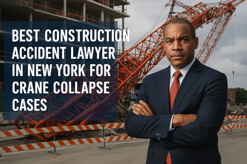 best construction accident lawyer in New York for crane collapse cases
