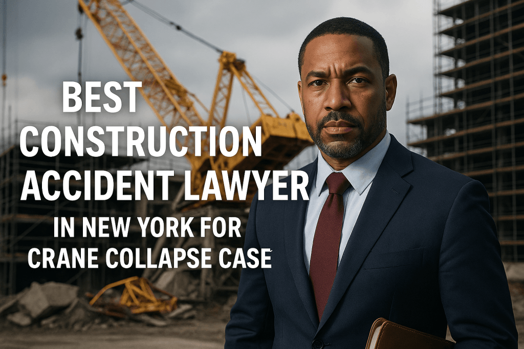 best construction accident lawyer in New York for crane collapse cases
