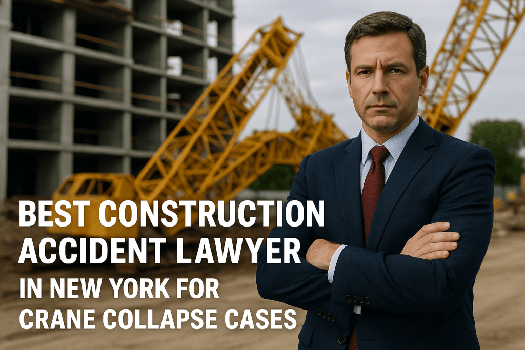 best construction accident lawyer in New York for crane collapse cases