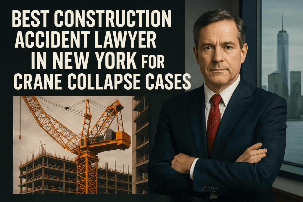 best construction accident lawyer in New York for crane collapse cases