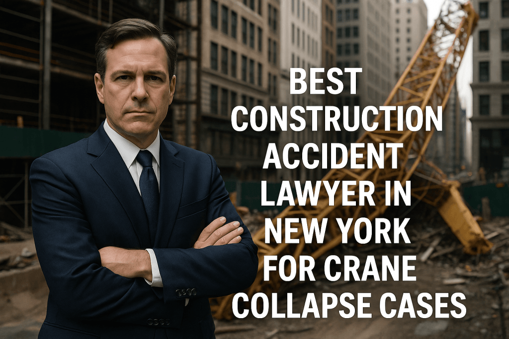 best construction accident lawyer in New York for crane collapse cases