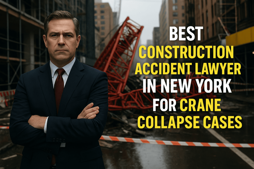 best construction accident lawyer in New York for crane collapse cases