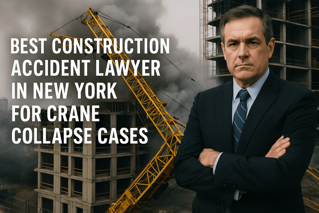 best construction accident lawyer in New York for crane collapse cases