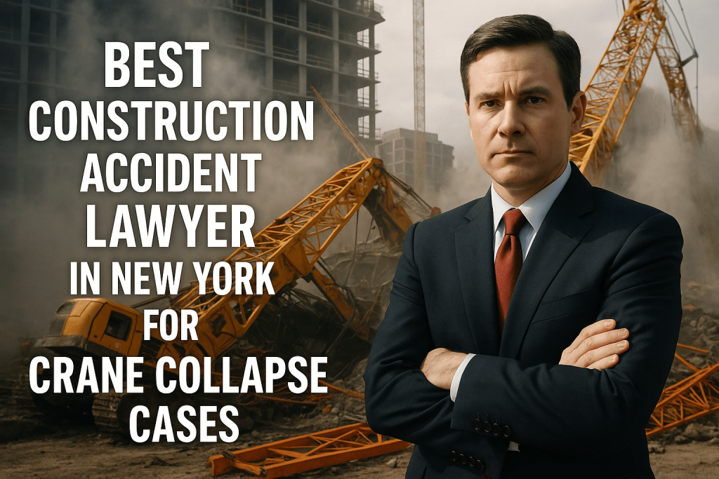 best construction accident lawyer in New York for crane collapse cases