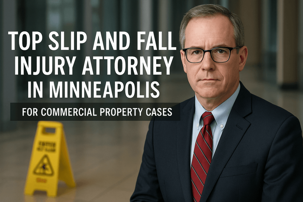 top slip and fall injury attorney in Minneapolis for commercial property cases