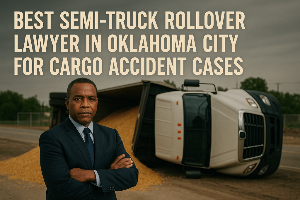 best semi-truck rollover lawyer in Oklahoma City for cargo accident cases 
