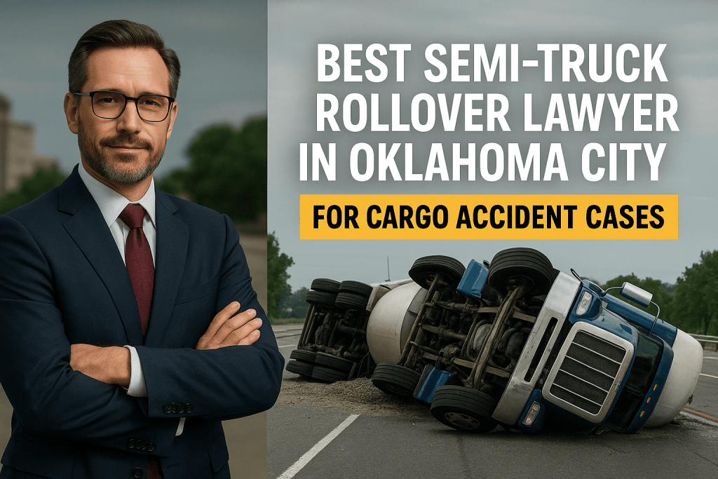 best semi-truck rollover lawyer in Oklahoma City for cargo accident cases 