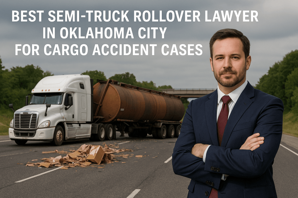 best semi-truck rollover lawyer in Oklahoma City for cargo accident cases 