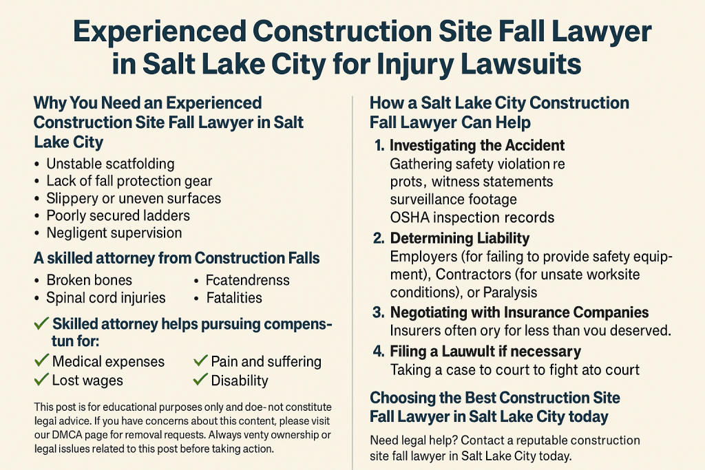 experienced construction site fall lawyer