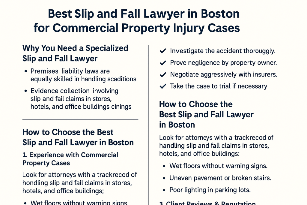 best slip and fall lawyer in Boston